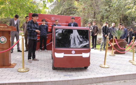 “Gəl yanıma”  deyilir və avtomobil işləyir – ATU tələbələrinin maraqlı ixtirası 