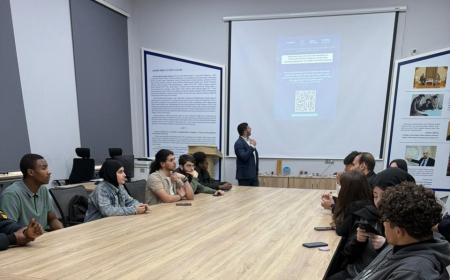 ADNSU-da əcnəbi tələbələr üçün startap və innovasiya mövzusunda təqdimat keçirilib 