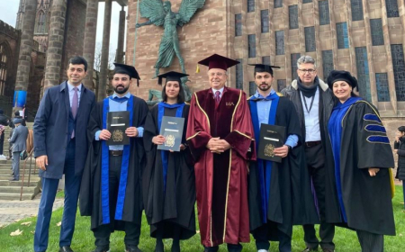 ASA-nın ikili diplom proqramının məzunları Koventri Universitetində diplomlarını alıblar 