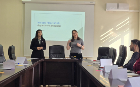 Peşə təhsili müəssisələrində inklüzivliyin artırılması məqsədilə təlim keçirilib 