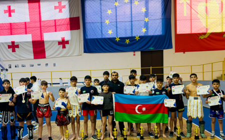 Naxçıvanın 9 kikbokçusu beynəlxalq turnirin birincisi olub 