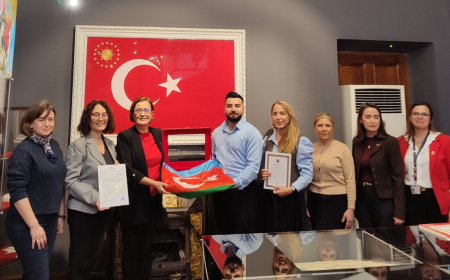 MDU-nun şəhid məzununun bayrağı Türkiyədə Bayraq muzeyinə verilib 