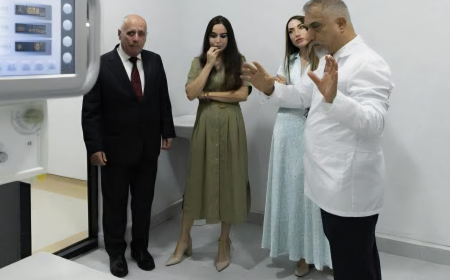 Leyla Əliyeva və Alena Əliyeva LDU-nun nəzdində yaradılmış Baytarlıq Klinikası ilə tanış olublar 