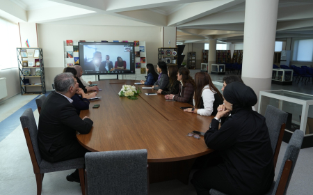 NDU və İğdır Universiteti arasında onlayn görüş keçirilib 