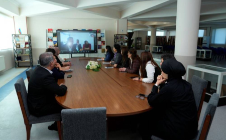 NDU və İğdır Universiteti arasında onlayn görüş keçirilib 