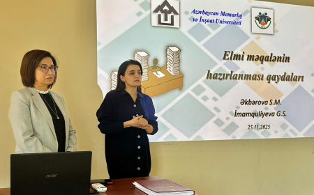 AzMİU-da “Elmi məqalələrin hazırlanması qaydaları” mövzusunda seminar keçirilib 
