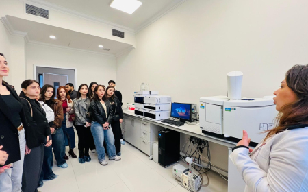 ADNSU tələbələri Tərəvəzçilik Elmi-Tədqiqat İnstitutunda olublar