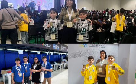 3 qızıl, 6 gümüş, 10 bürünc medal - Mərkəzi Aran məktəblilərinin uğuru