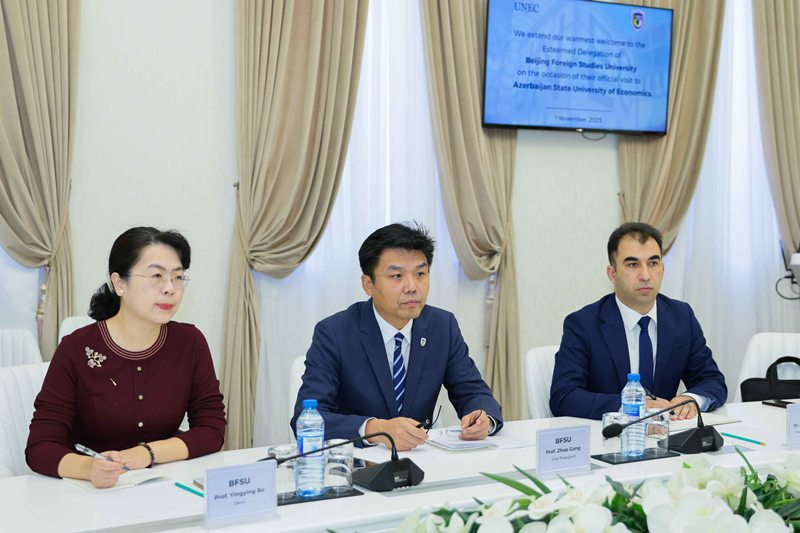 UNEC və Pekin Xarici Dillər Universiteti əməkdaşlığa başlayır