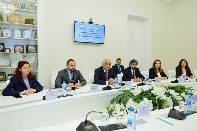 UNEC və Pekin Xarici Dillər Universiteti əməkdaşlığa başlayır