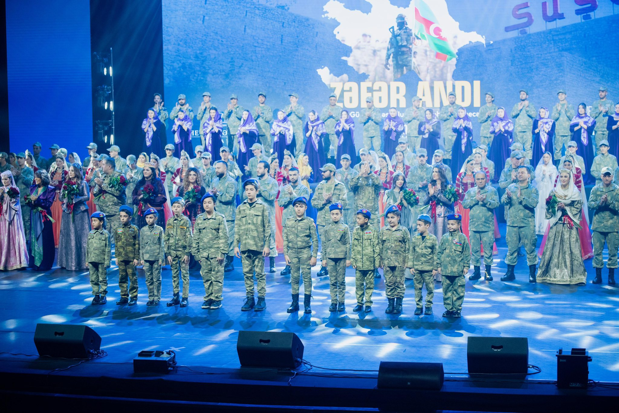 Zəfərimizin 5-ci ildönümünə həsr olunmuş “Zəfər andı” bədii kompozisiyası təqdim edilib