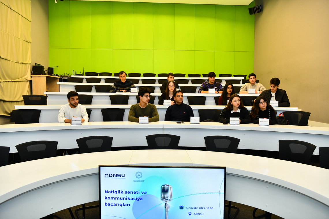 ADNSU-da “Natiqlik sənəti və kommunikasiya bacarıqları” layihəsinə start verilib