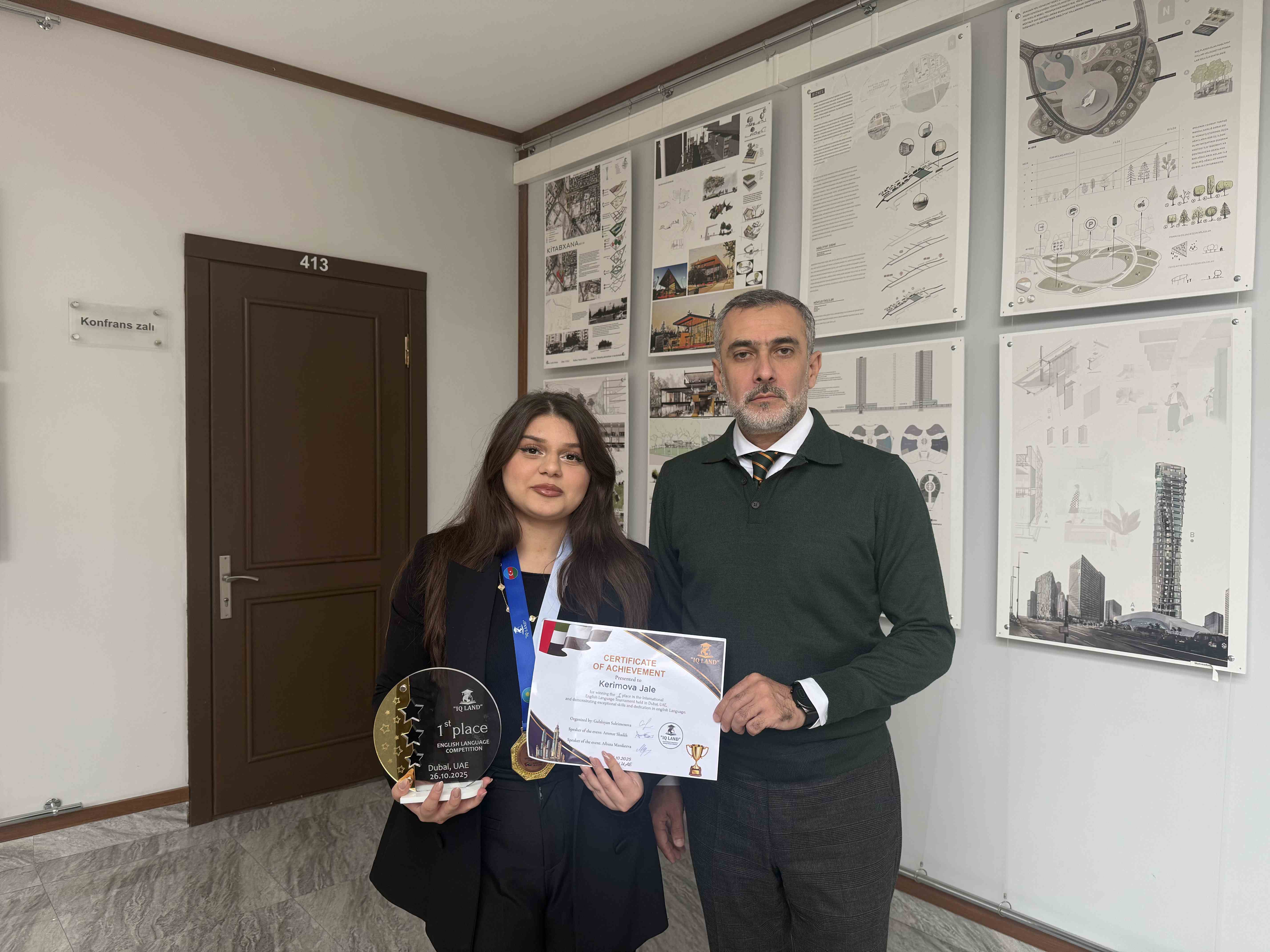 AzMİU tələbəsi beynəlxalq olimpiadada birincilik qazandı