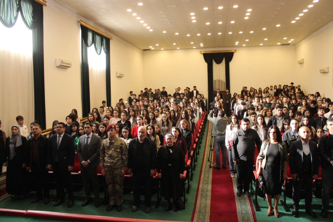 MDU-da şəhid İntiqam İsmayılova həsr olunmuş filmin təqdimatı keçirilib