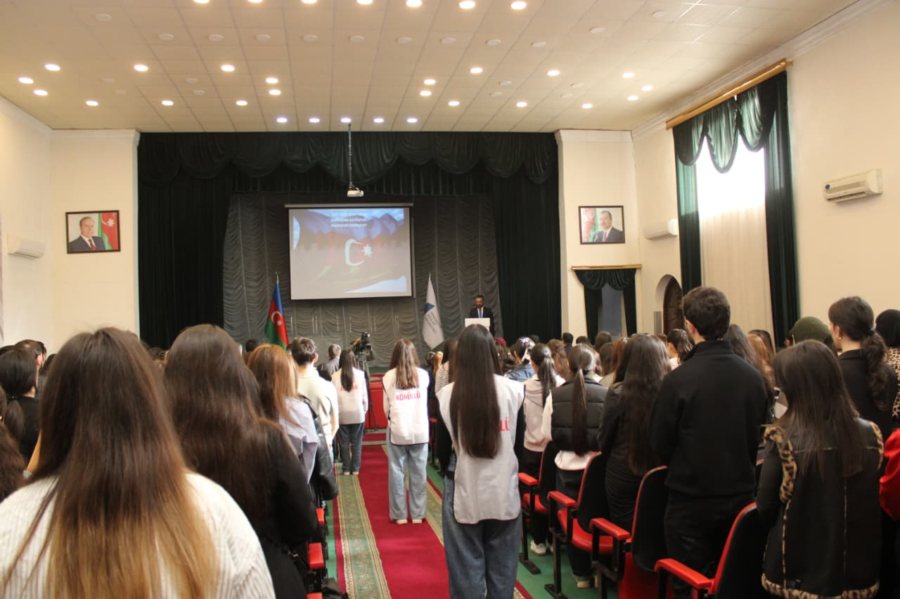 MDU-da şəhid İntiqam İsmayılova həsr olunmuş filmin təqdimatı keçirilib