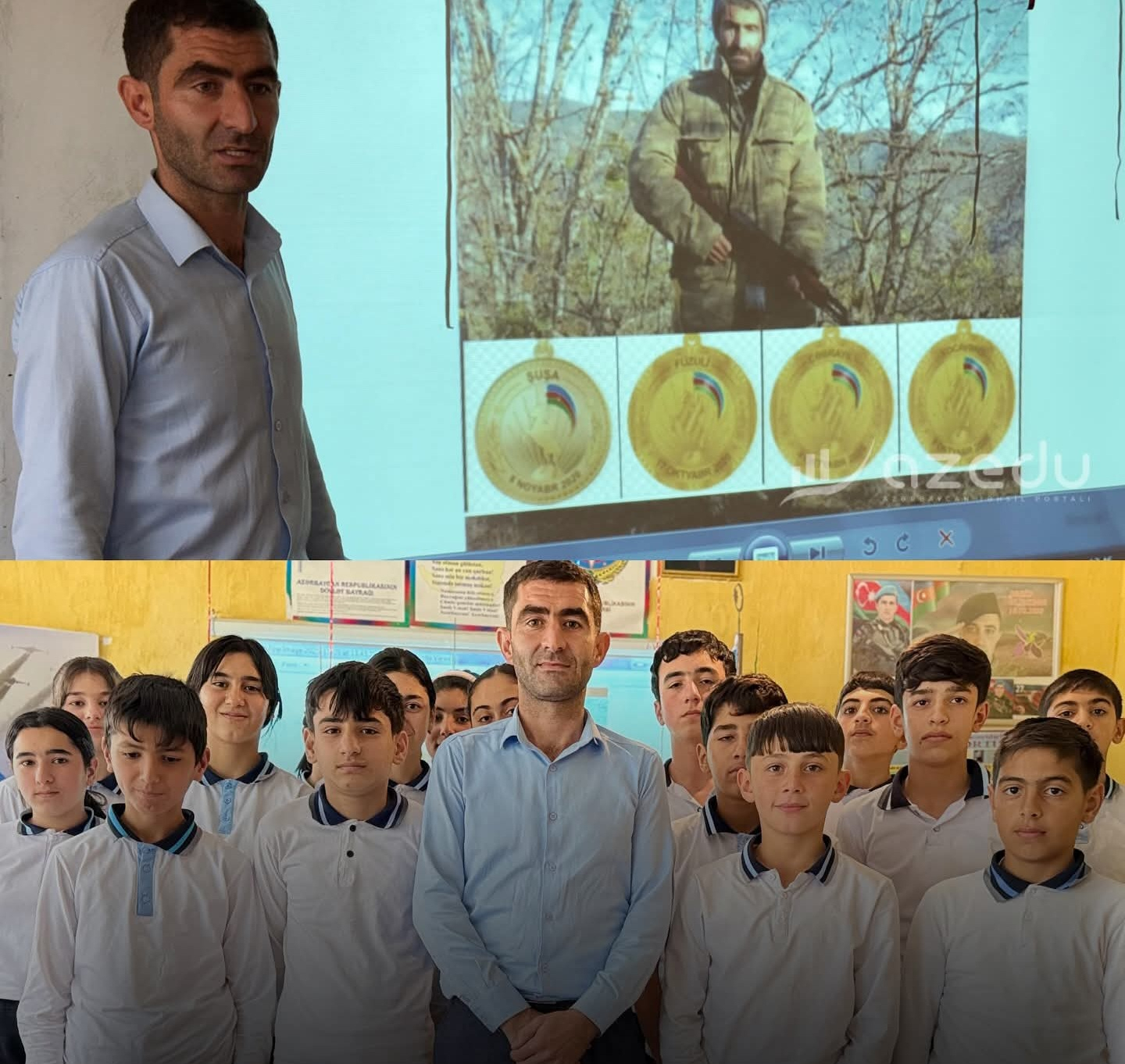 Zəfər müharibəsində iştirak edən müəllim: "Qələbədə payım olduğu üçün qürurluyam”