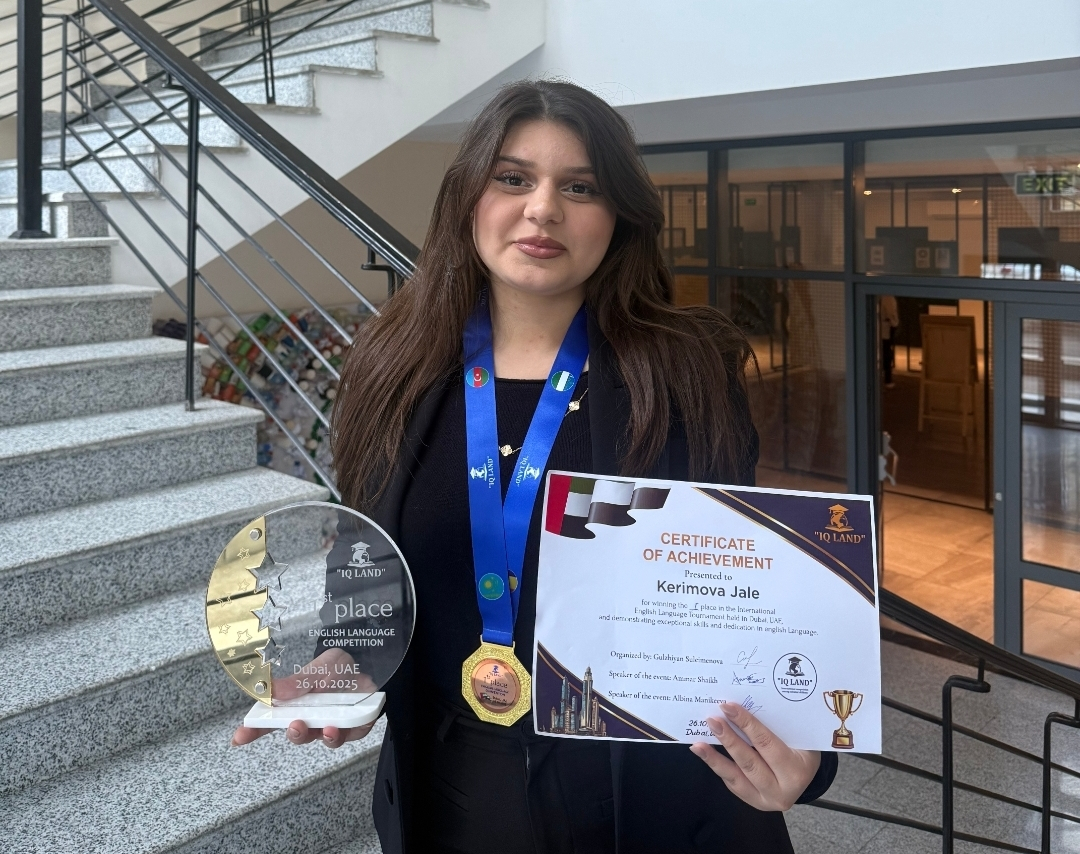 AzMİU tələbəsi beynəlxalq səviyyədə əlamətdar nailiyyət əldə edib