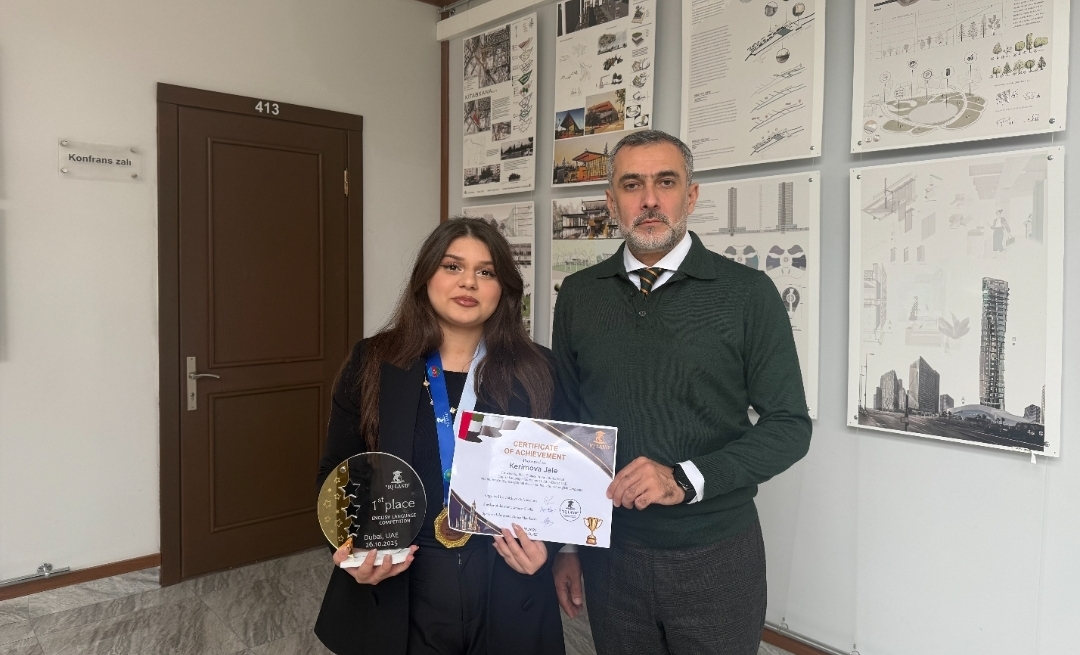 AzMİU tələbəsi beynəlxalq səviyyədə əlamətdar nailiyyət əldə edib