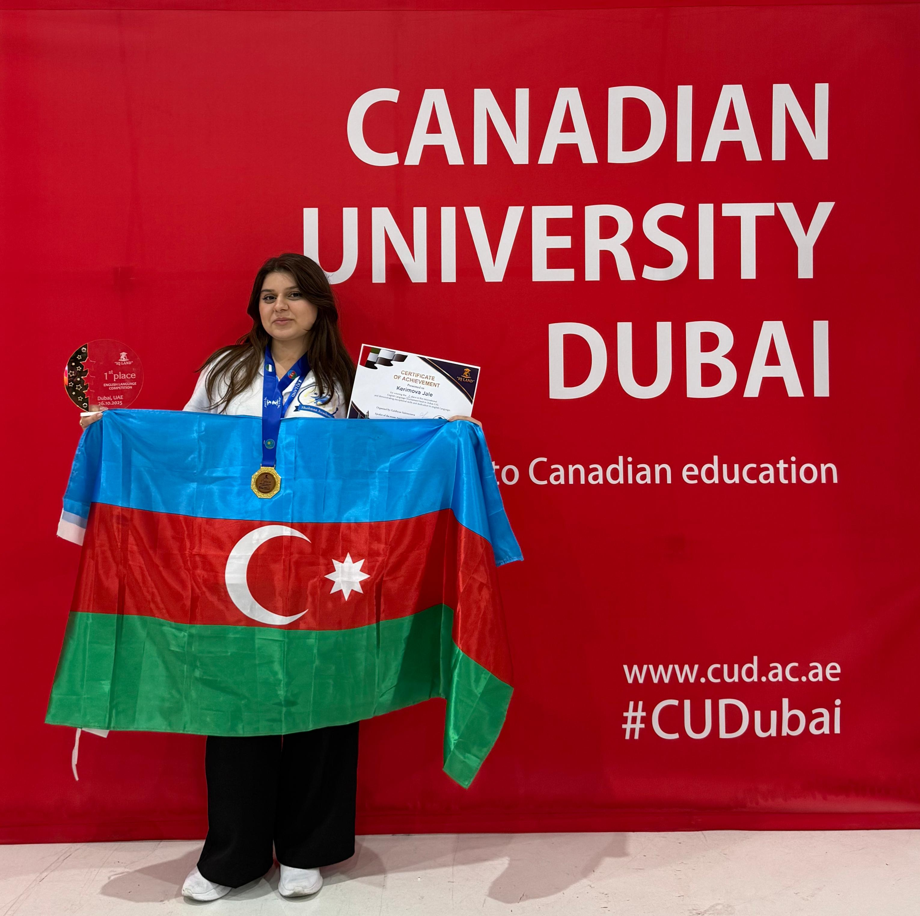 AzMİU tələbəsi beynəlxalq səviyyədə əlamətdar nailiyyət əldə edib