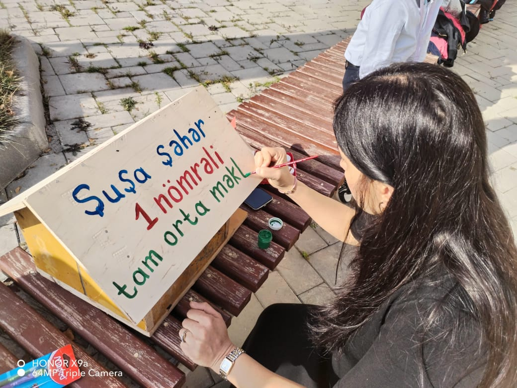 Şuşa məktəblilərindən maraqlı addım