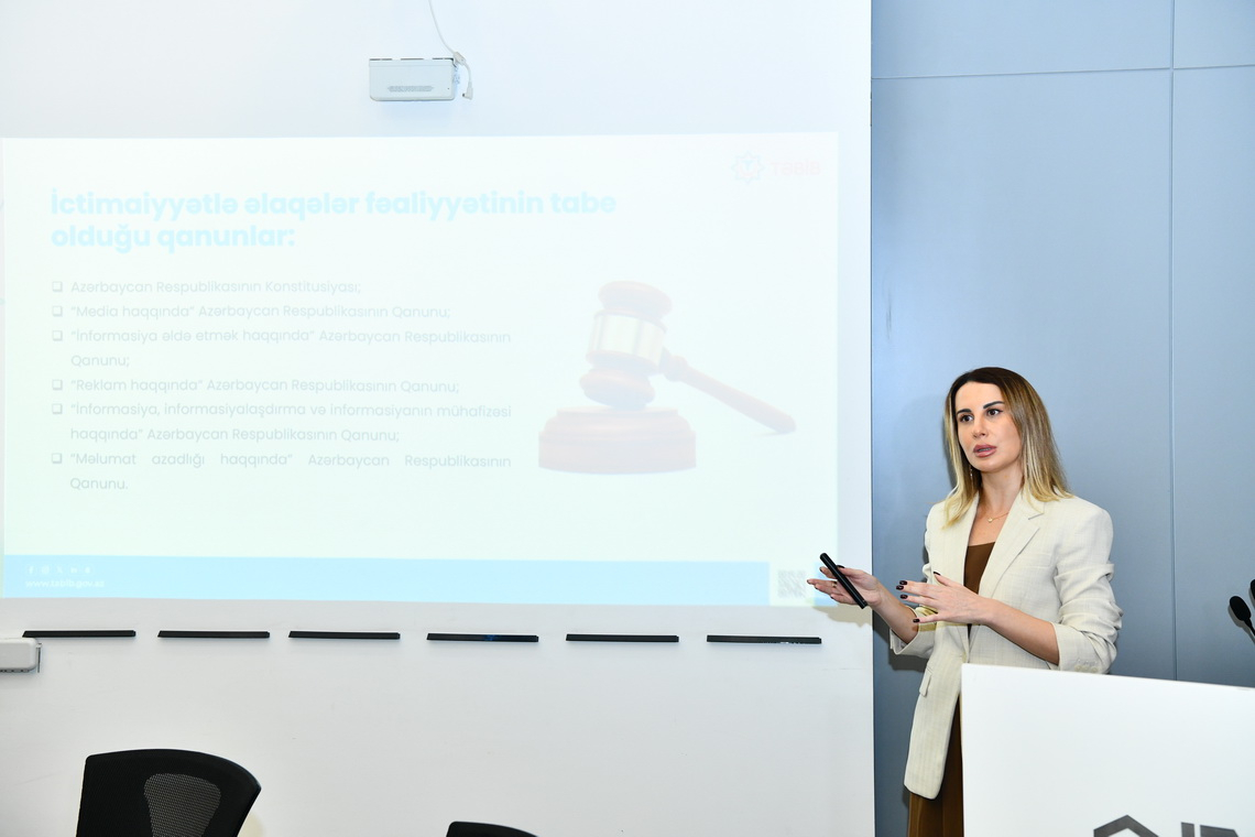 ADNSU-da “Etik və şəffaf kommunikasiya” mövzusunda təlim keçirilib