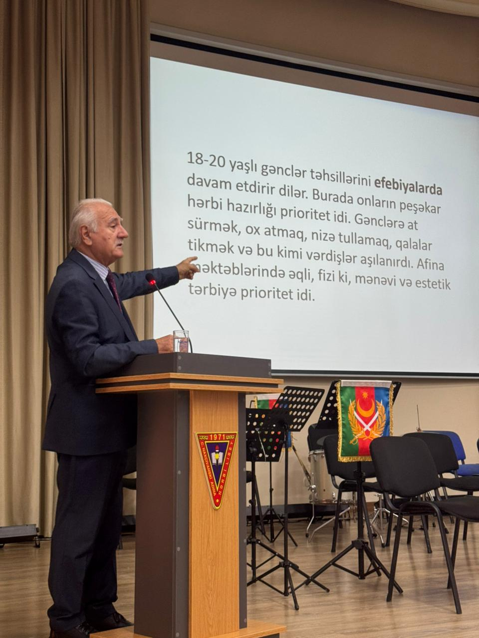 Hərbi liseydə elmi-metodiki görüş təşkil olunub