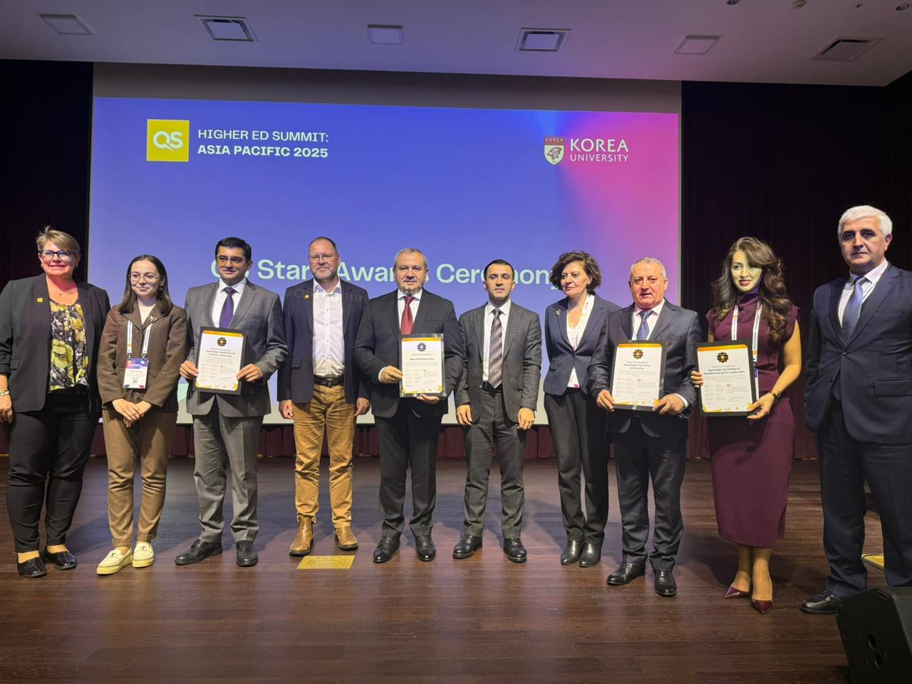 AzMİU QS tərəfindən “5 Stars” sertifikatı ilə təltif olunub