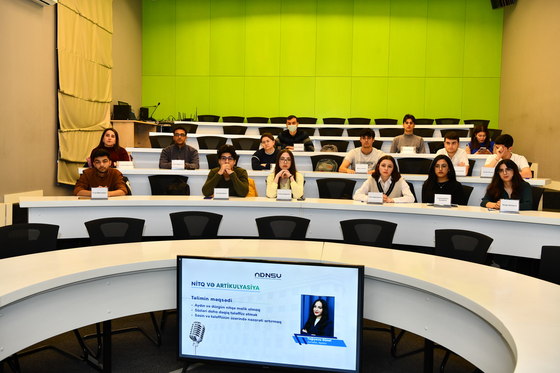 ADNSU-da “Nitq və artikulyasiya” mövzusunda təlim keçirilib