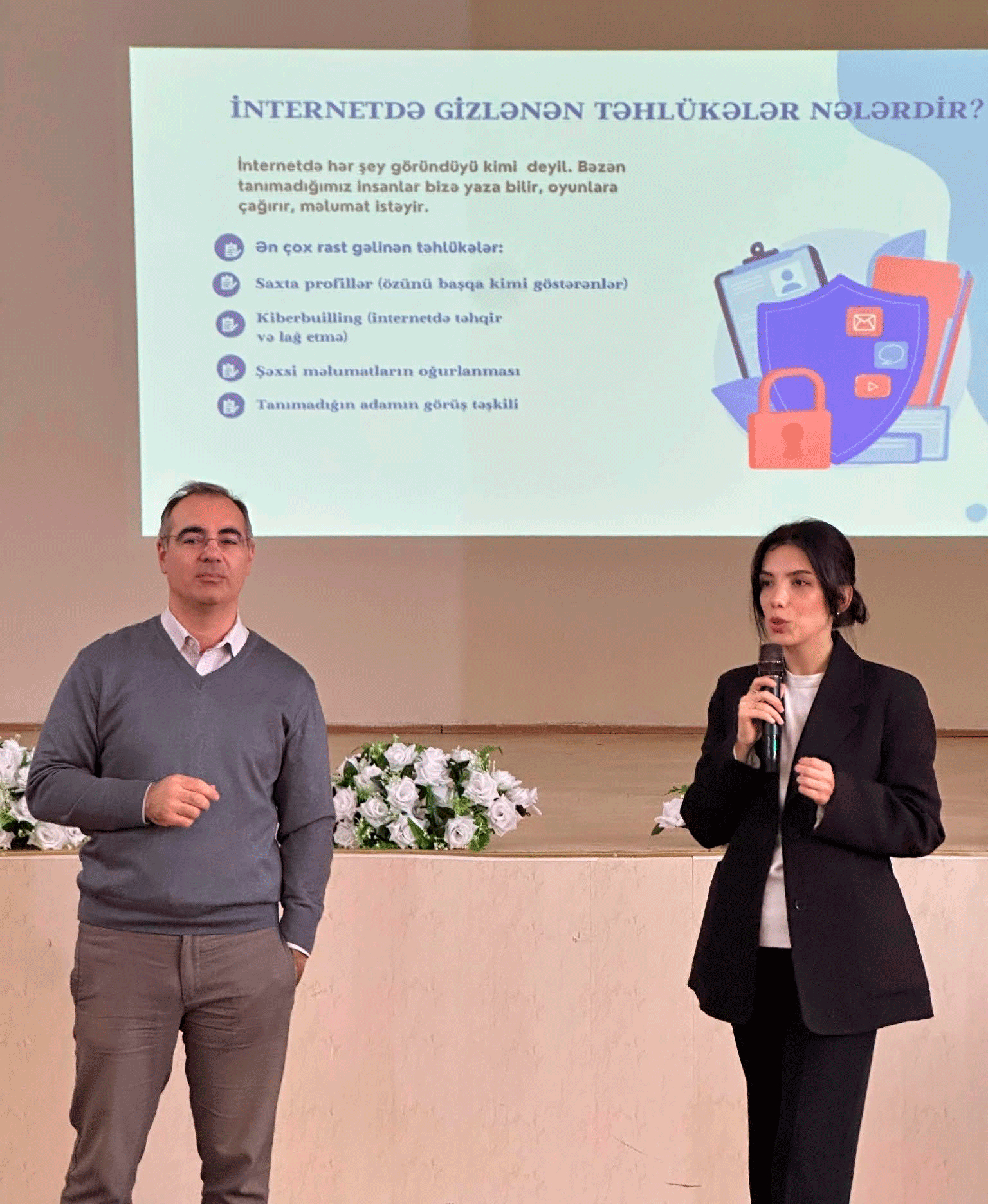 “Uşaqların internet təhlükəsizliyi” mövzusunda maarifləndirici tədbirlər keçirilib