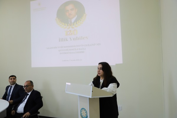 LDU-da Yusif Məmmədəliyevin yubileyinə həsr olunmuş “dəyirmi masa” keçirilib