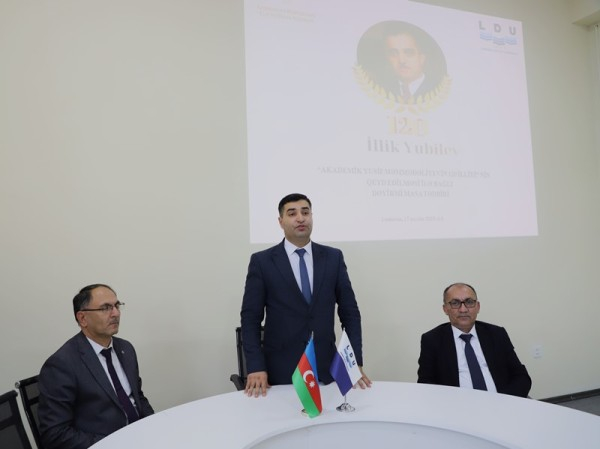 LDU-da Yusif Məmmədəliyevin yubileyinə həsr olunmuş “dəyirmi masa” keçirilib