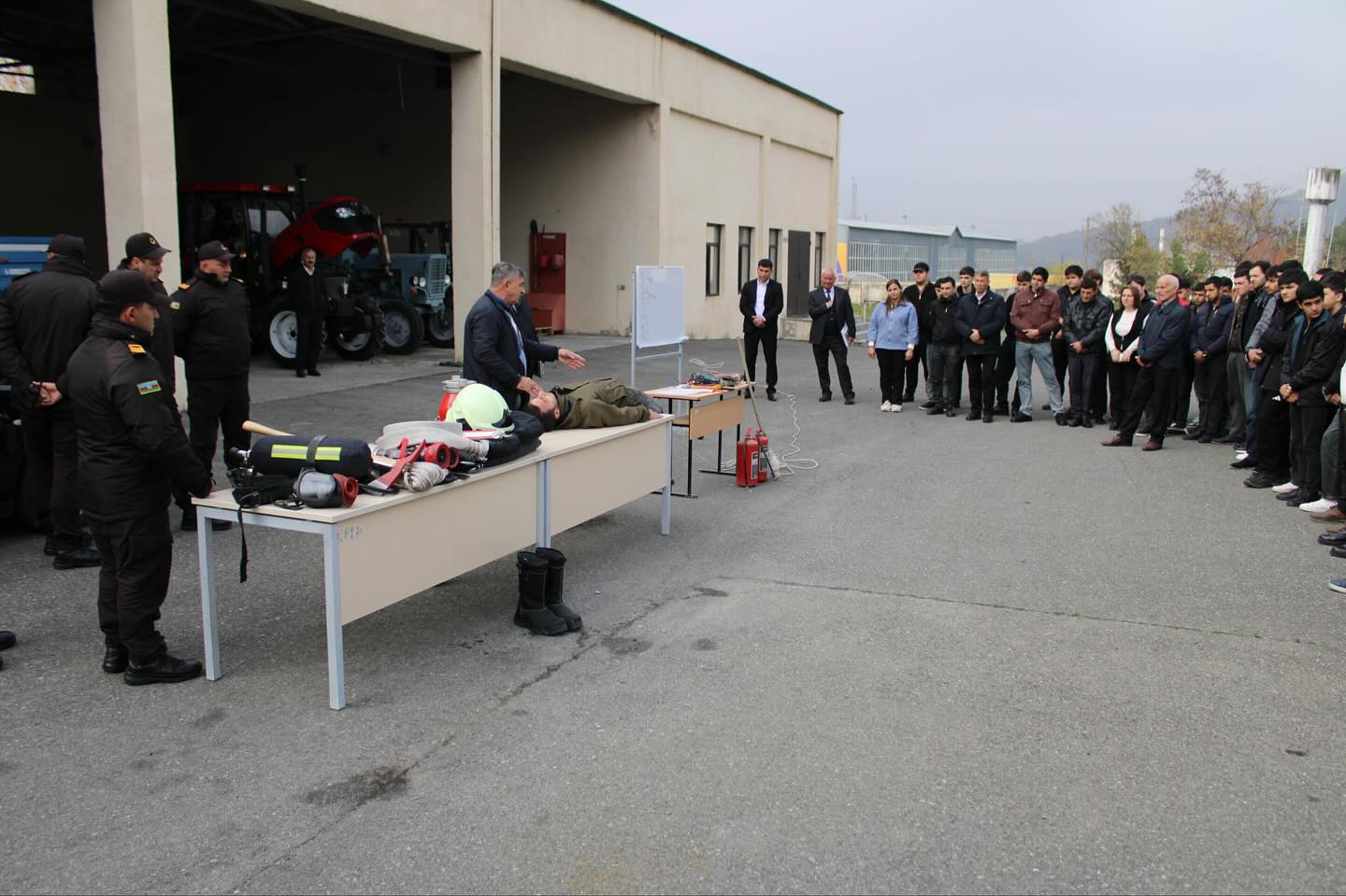 Qəbələ Dövlət Peşə Təhsil Mərkəzində təhlükəsizlik mövzusunda açıq dərs keçirilib