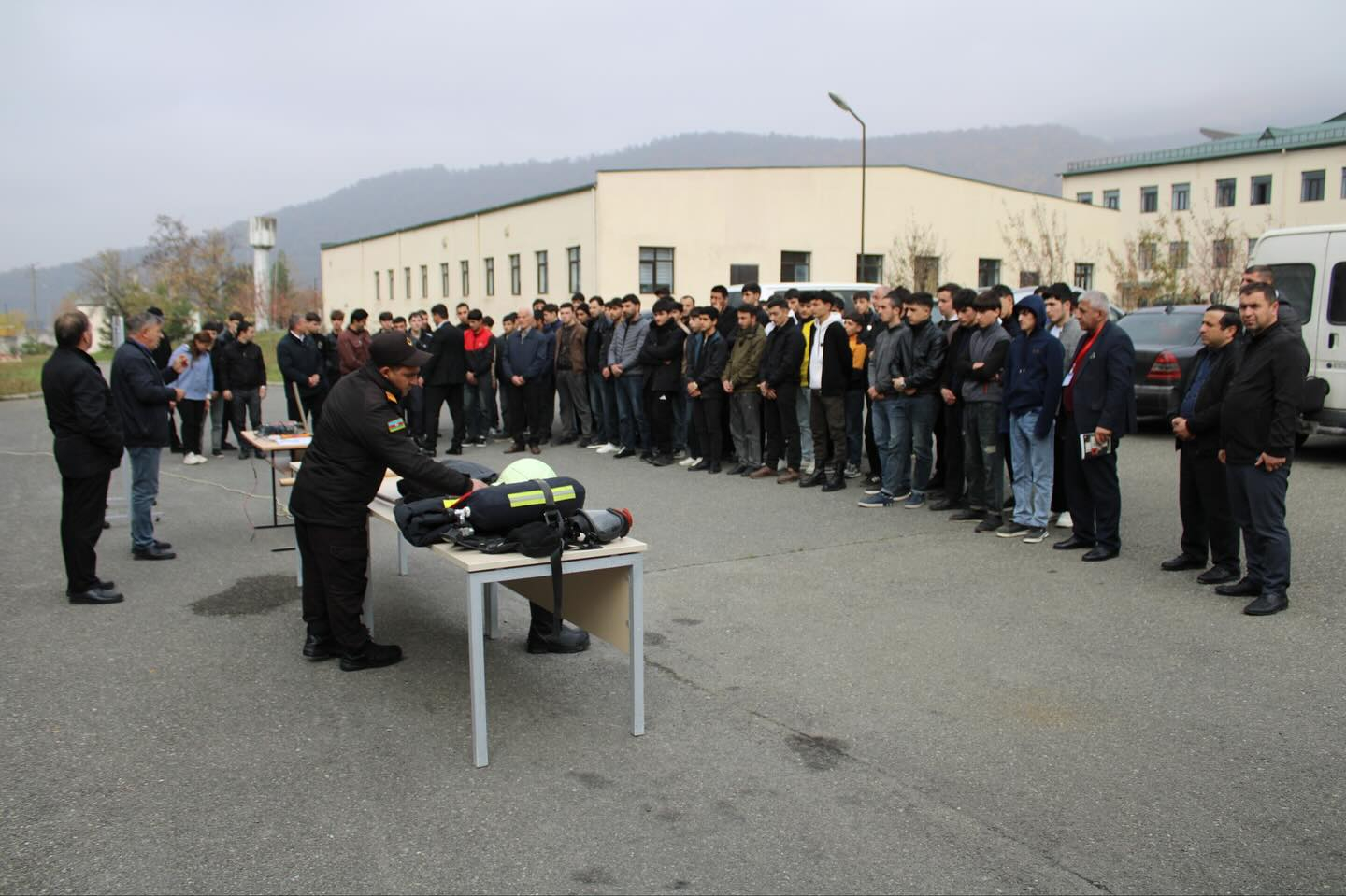 Qəbələ Dövlət Peşə Təhsil Mərkəzində təhlükəsizlik mövzusunda açıq dərs keçirilib