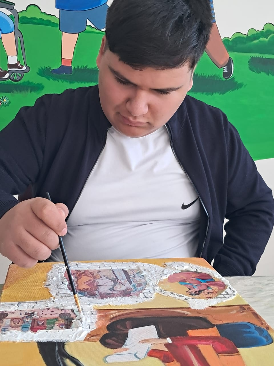 Fırçası ilə nağıllar yaradan