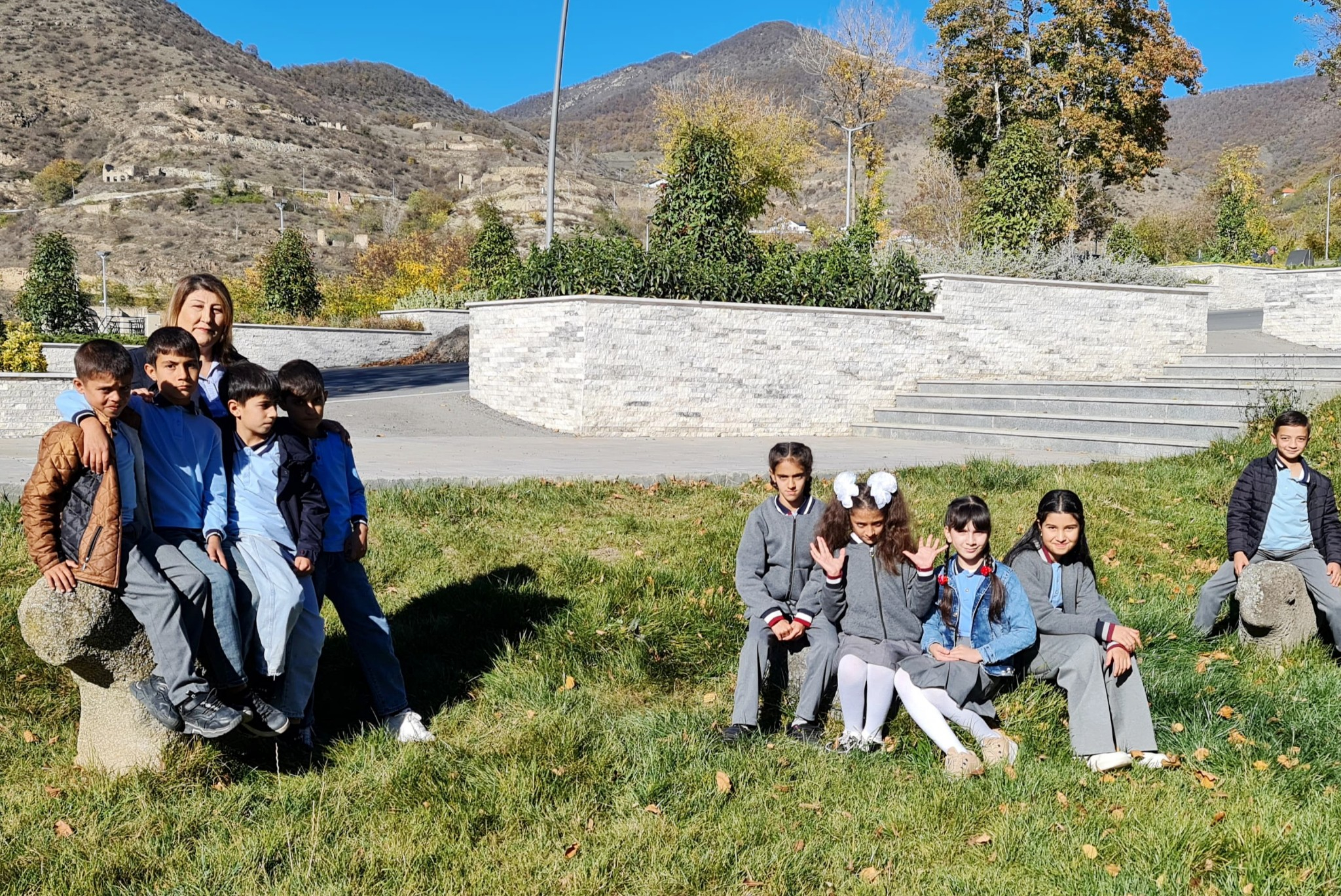 Laçın məktəbliləri payız tətilini birgə keçirirlər