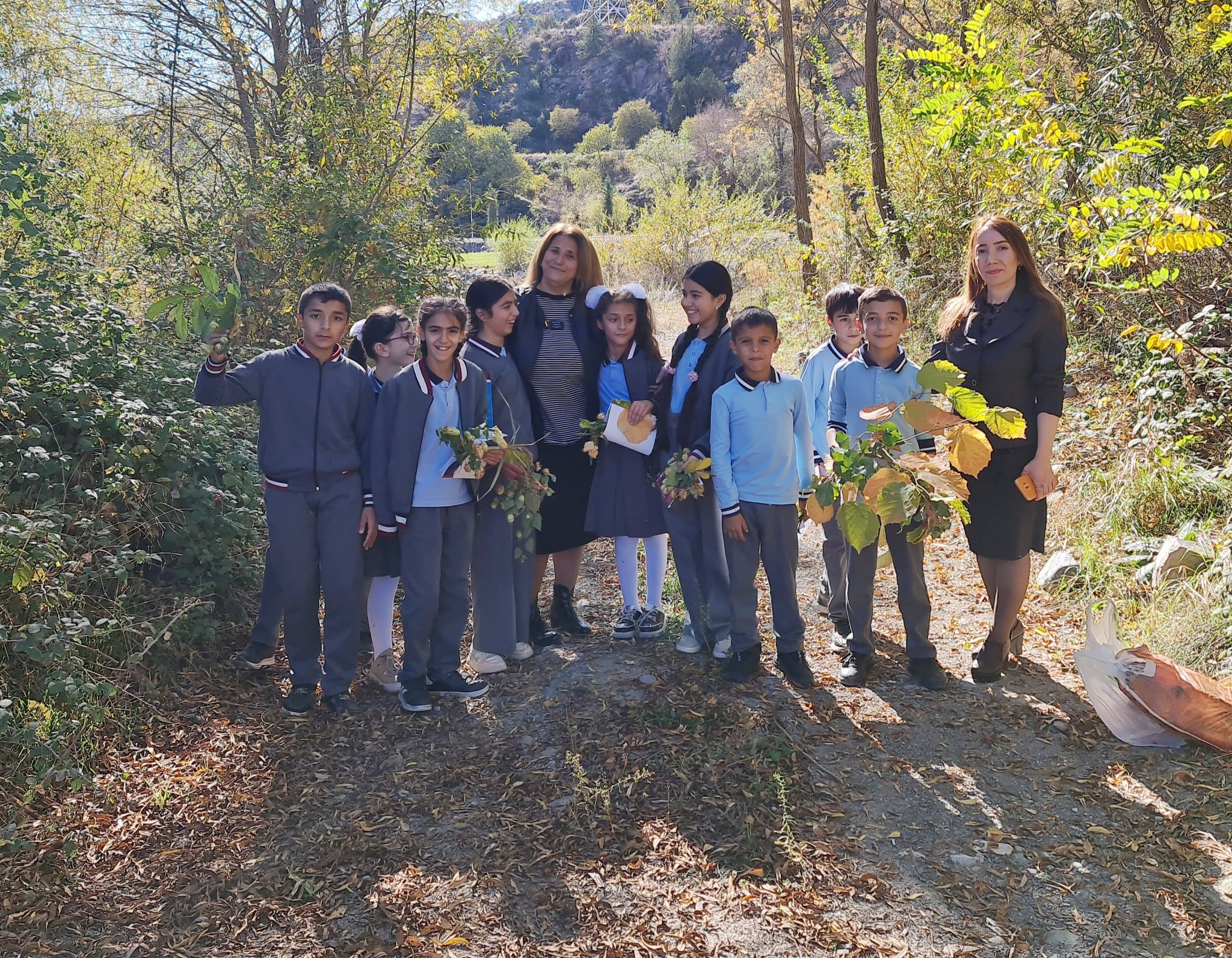 Laçın məktəbliləri payız tətilini birgə keçirirlər