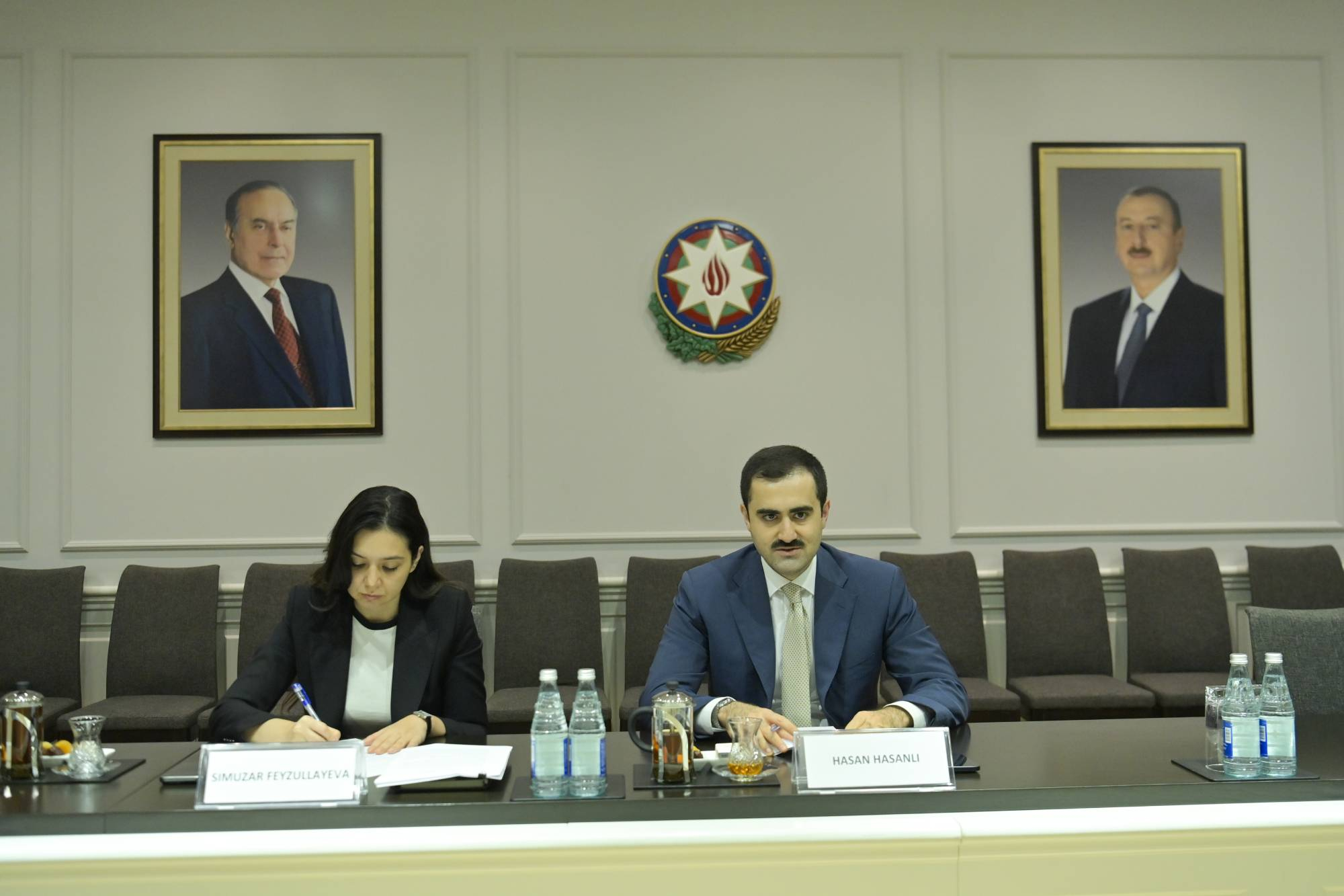 Nazir müavini Cənubi Afrika Respublikasından olan həmkarı ilə görüşüb