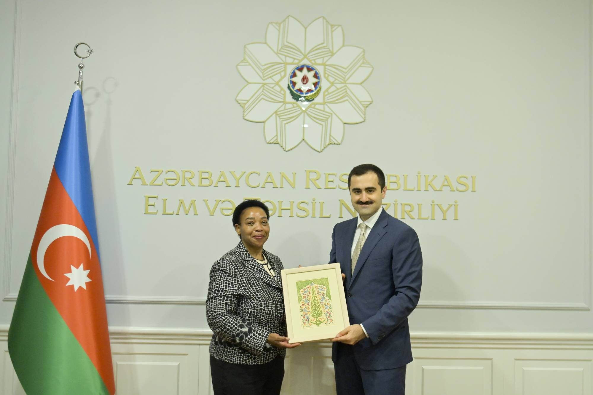 Nazir müavini Cənubi Afrika Respublikasından olan həmkarı ilə görüşüb