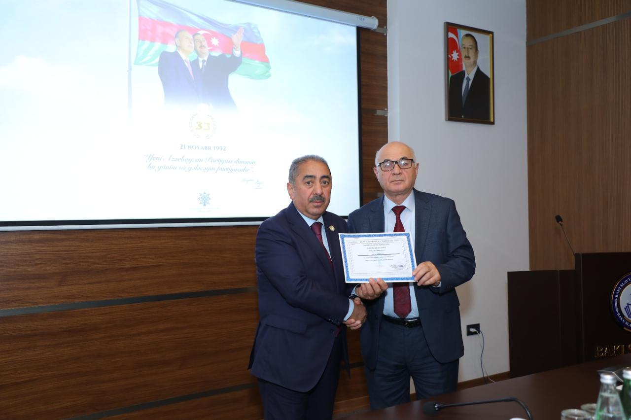 BSU-da YAP-ın 33-cü ildönümünə həsr olunan tədbir keçirilib