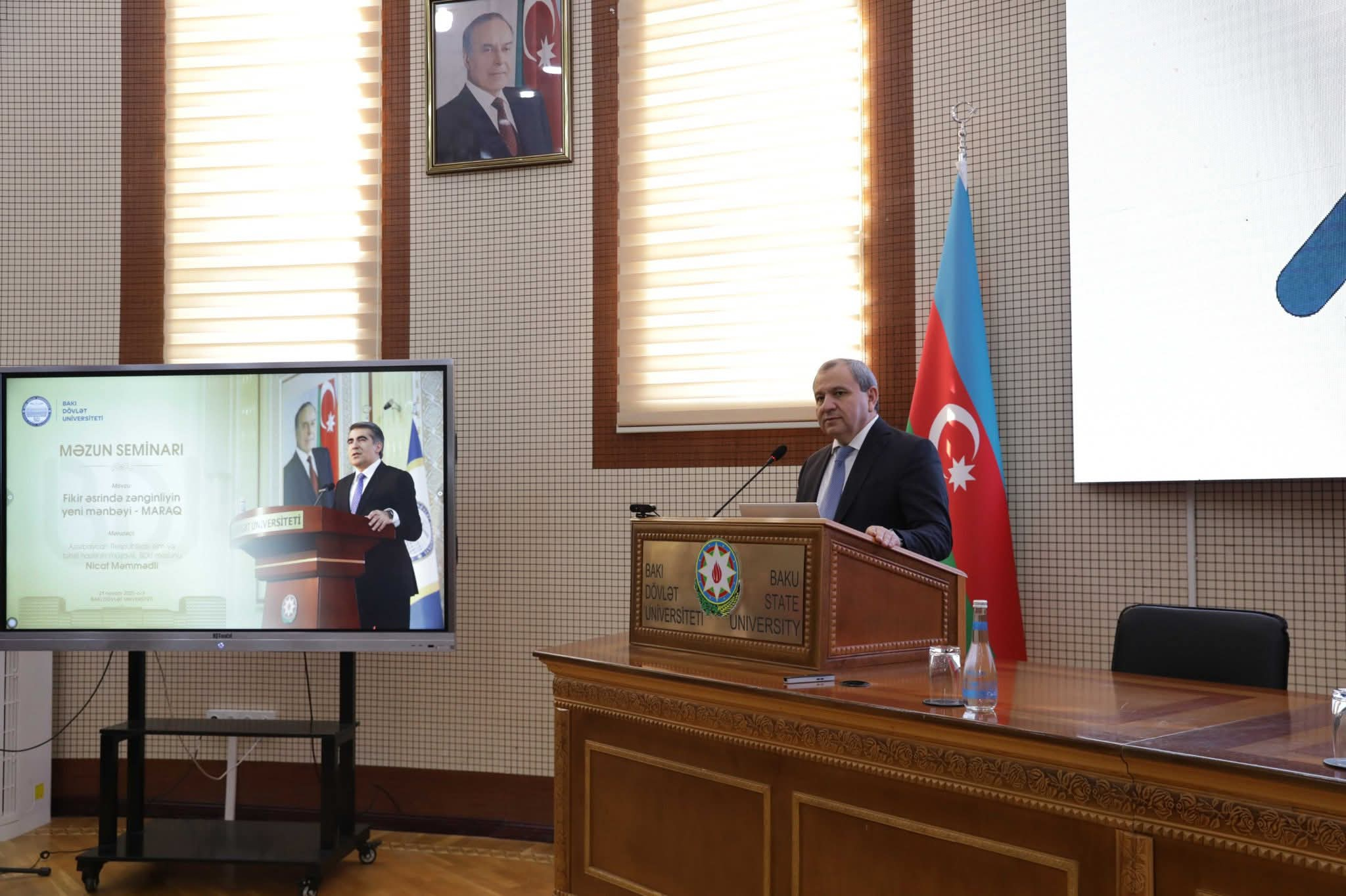 Elm və təhsil nazirinin müşaviri Nicat Məmmədli BDU-da “Məzun seminarı” keçirib