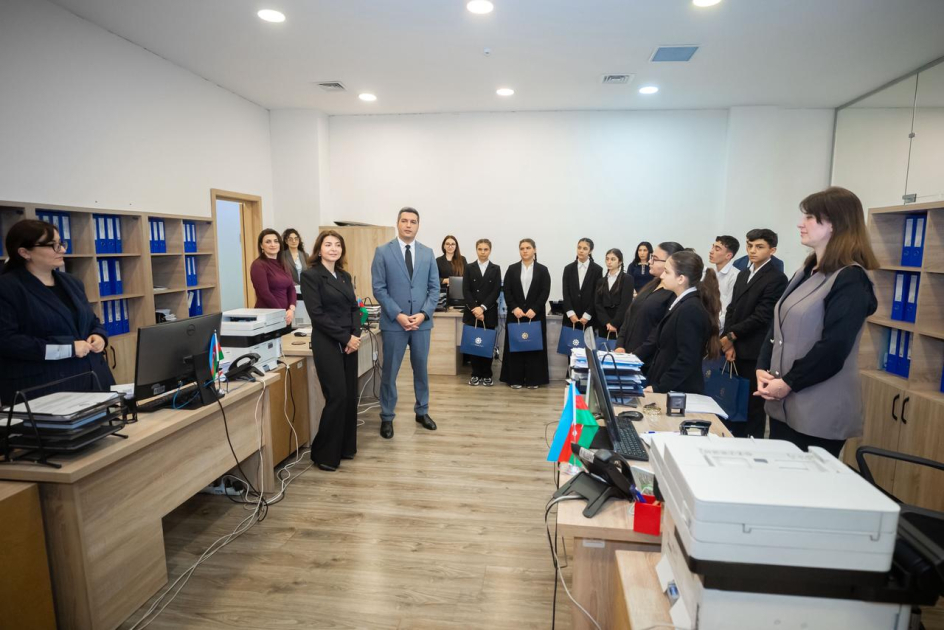 Sosial Xidmətlər Agentliyində məktəblilərlə görüş keçirilib