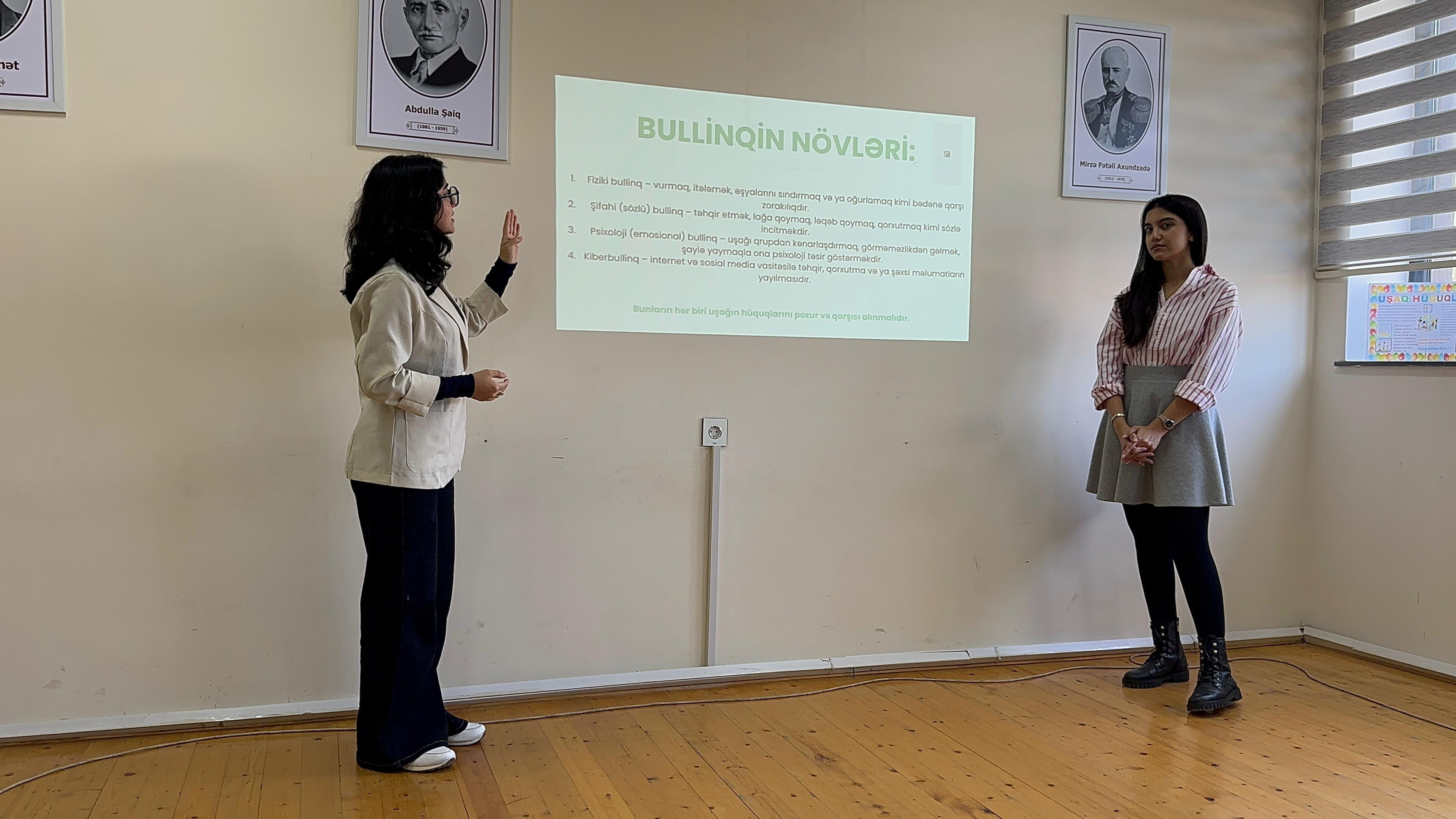 Gəncə-Daşkəsən və Lənkəran-Astara regionlarında  “Məktəblinin hüquq bələdçisi” layihəsi reallaşdırılıb