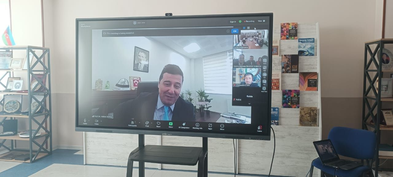 NDU və İğdır Universiteti arasında onlayn görüş keçirilib