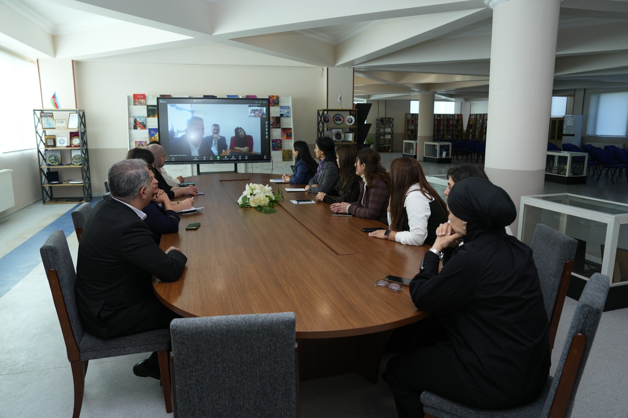 NDU və İğdır Universiteti arasında onlayn görüş keçirilib