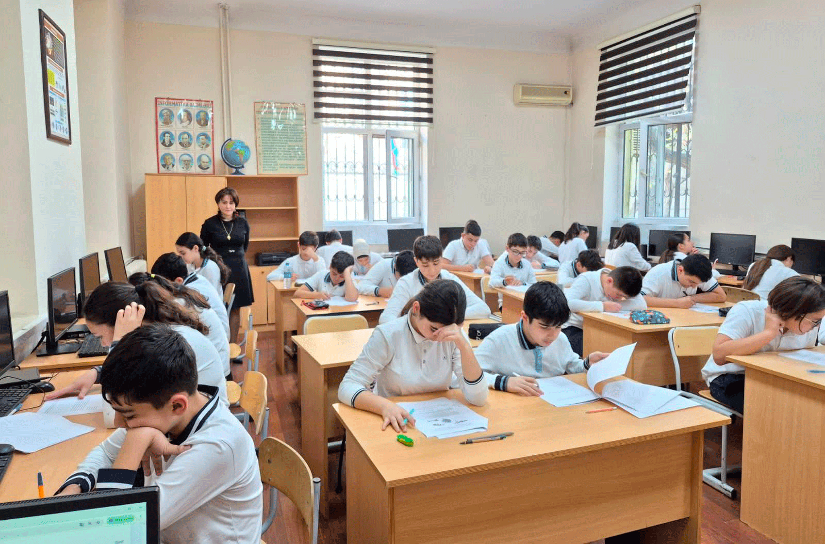 Respublika fənn olimpiadalarının məktəb mərhələsi keçirilib