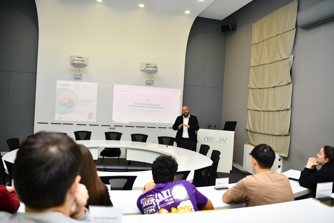 ADNSU-da “Süni intellekt dövründə dezinformasiya və feyk xəbərlərlə mübarizə” təlimi keçirilib