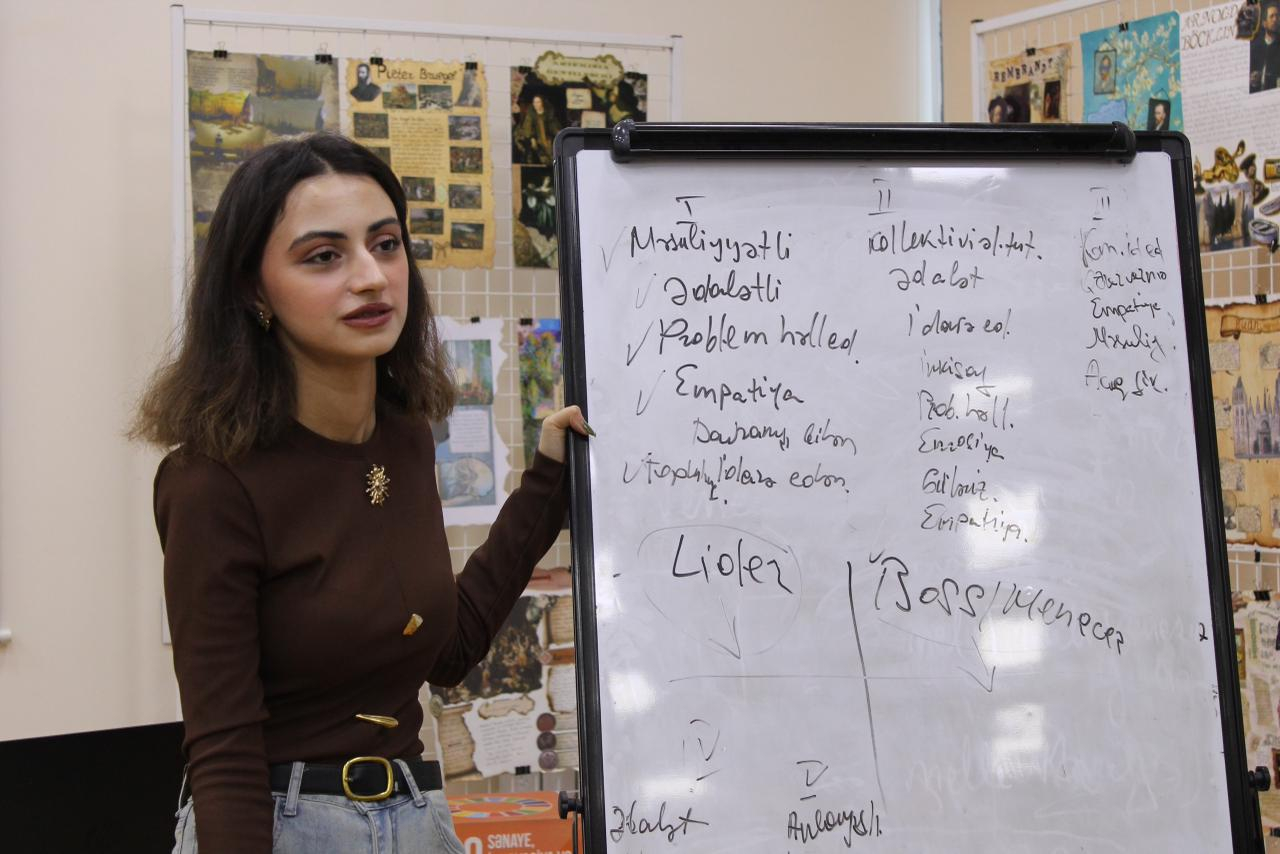 AzMİU-da “Karyerada liderliyə doğru ilk addımlar” adlı sessiya keçirilib