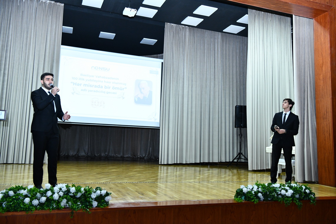 ADNSU-da Bəxtiyar Vahabzadənin 100 illiyinə həsr olunmuş tədbir keçirilib