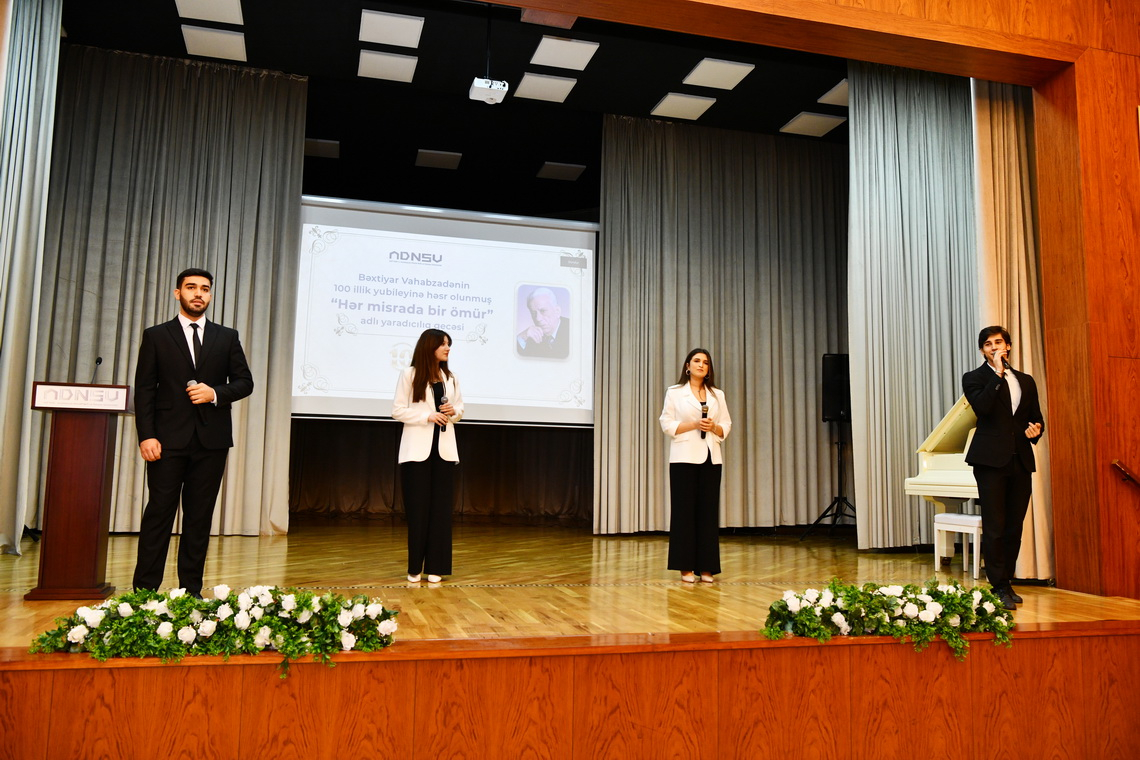 ADNSU-da Bəxtiyar Vahabzadənin 100 illiyinə həsr olunmuş tədbir keçirilib