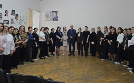 268 nömrəli məktəbdə yeni layihənin açılış mərasimi baş tutub 